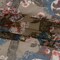 RADYAN; 1 Yard Olive Blue Pink Flowers Frames Silk Chiffon 45 inch Width; Category:Chiffon; Image:4